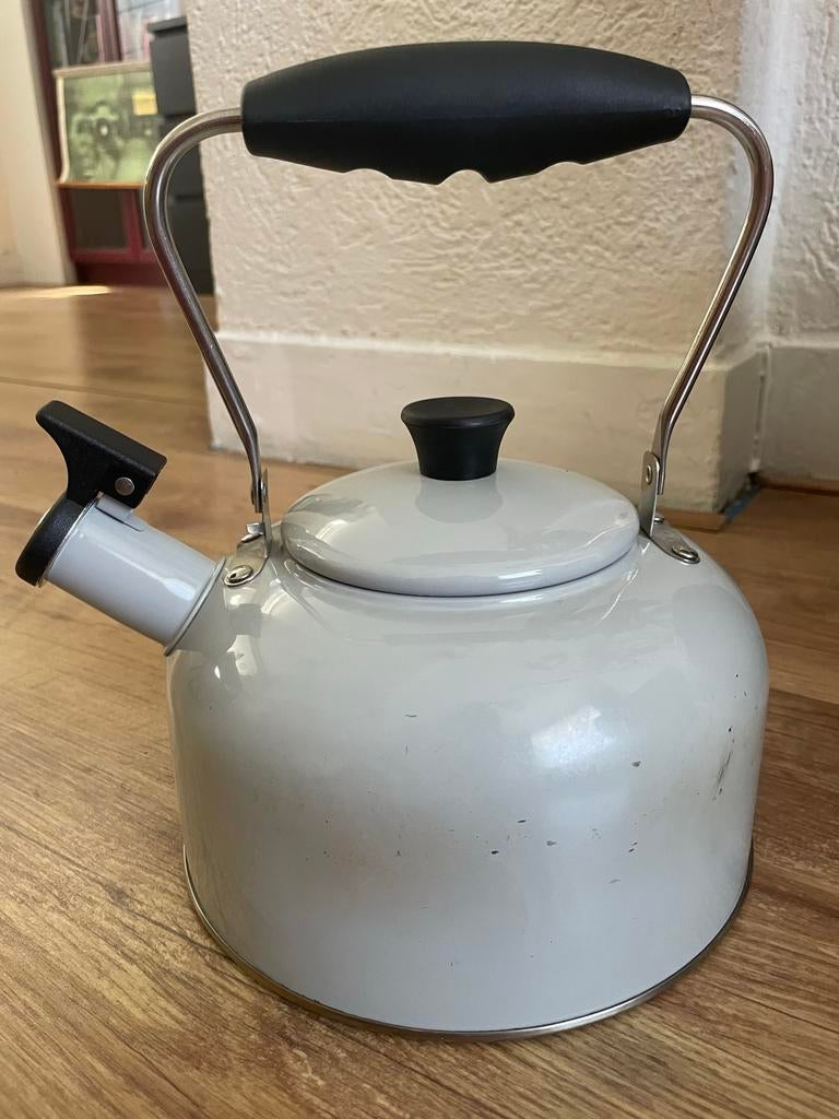 Grijze fluitketel - Gebruikt, Gebruikt, Metaal, Grijs, Overige merken