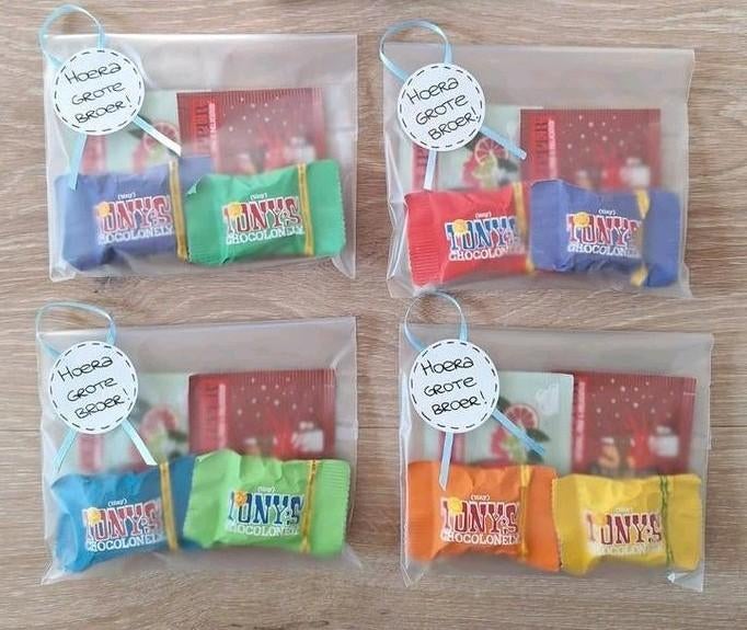 Traktatie of bedankje juf / meester / begeleider, Ophalen of Verzenden, Nieuw, Feestartikel, Verjaardag