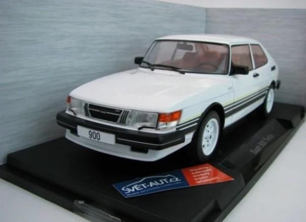 1:18 Saab 900 Turbo uit 1981 Wit Model Car Groep, Ophalen of Verzenden, Nieuw, Auto, Overige merken