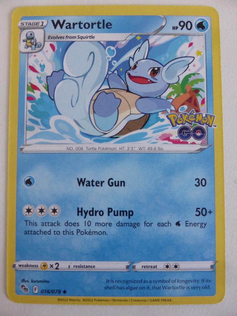 Wartortle 016/078 (PE), Ophalen of Verzenden, Zo goed als nieuw, Losse kaart