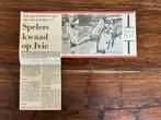 Voetbal krantenartikel Ajax Eindhoven september 1976 Geels ., Ophalen of Verzenden, Knipsel(s)