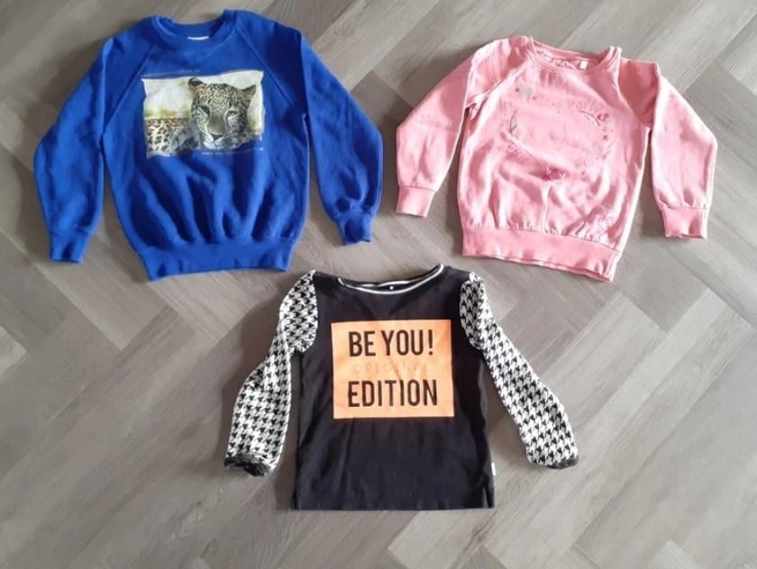 Pakket Trui Meisjes 3x, Maat 116, Kinderen en Baby's, Kinderkleding | Maat 116, Ophalen of Verzenden, Gebruikt, Meisje, Trui of Vest