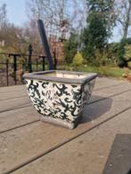 Barok plantenbak bloempot, Vierkant, Ophalen of Verzenden, Zo goed als nieuw, Aardewerk