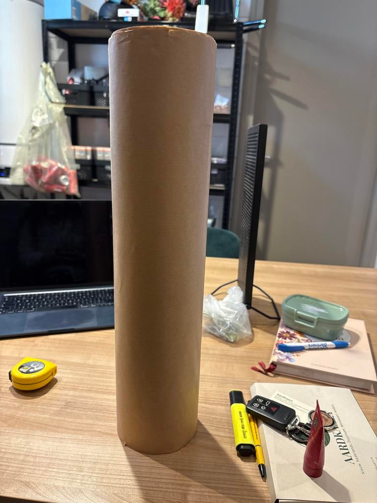 Bruin inpakpapier op rol 70cm, Ophalen of Verzenden, Zo goed als nieuw