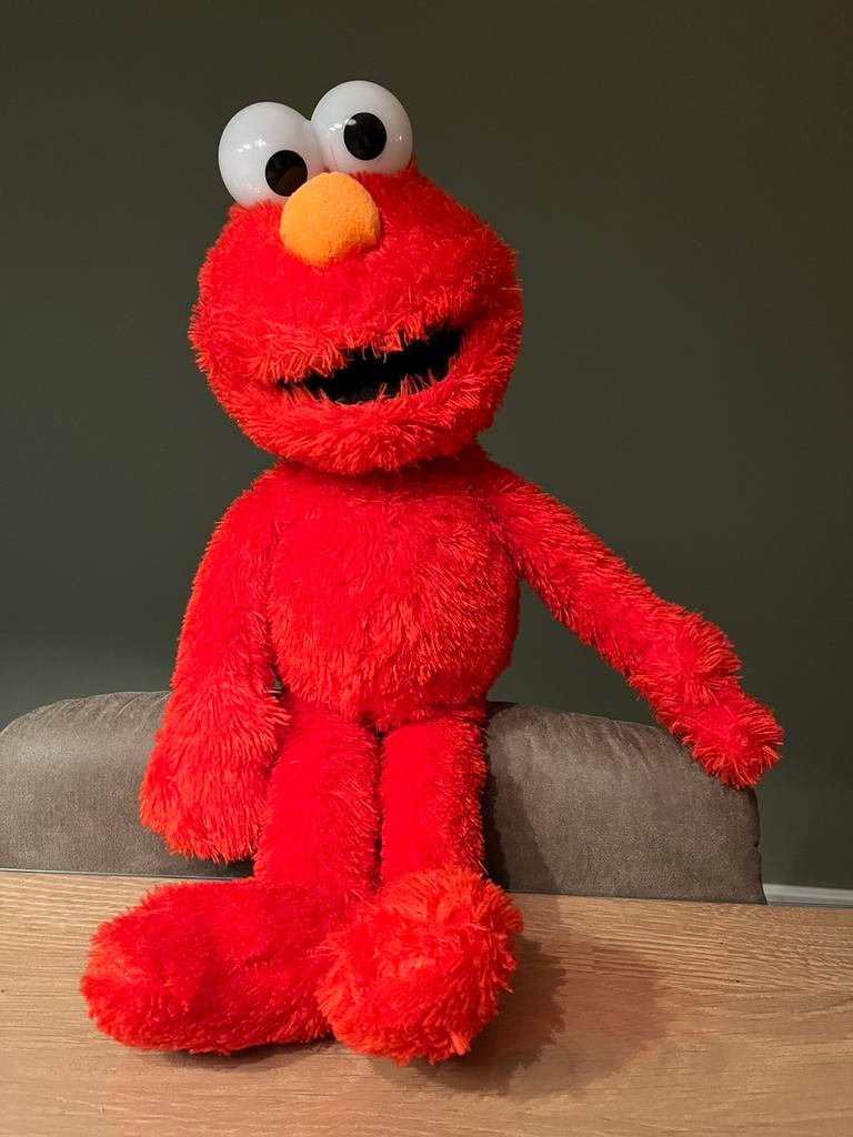 Gave grote Elmo knuffel Sesamstraat 50cm, Ophalen of Verzenden, Zo goed als nieuw, Overige typen