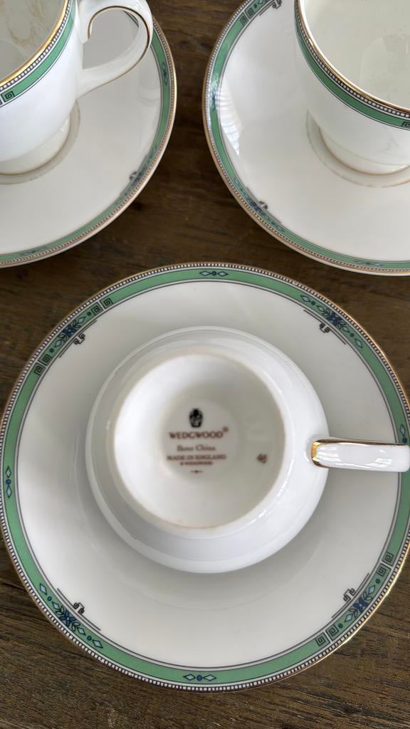 3 kop en schotels Wedgwood, Ophalen of Verzenden