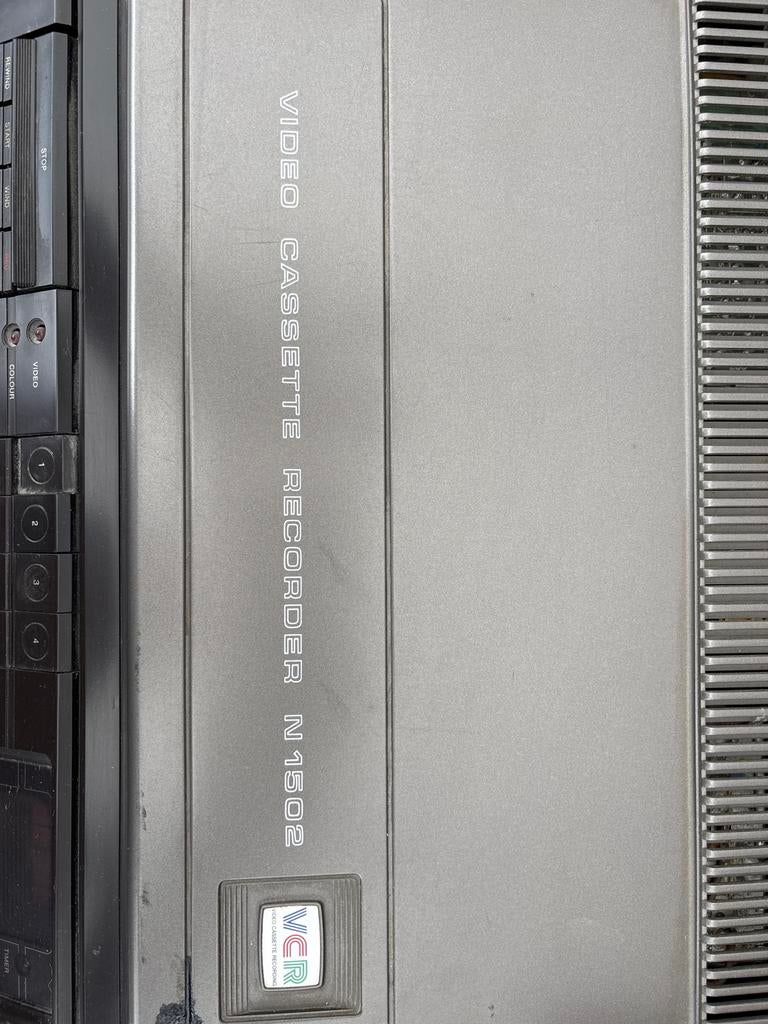 Philips N1502 Video Cassette Recorder WCR - Vintage, Audio, Tv en Foto, Videospelers, Gebruikt, Overige typen, Ophalen of Verzenden