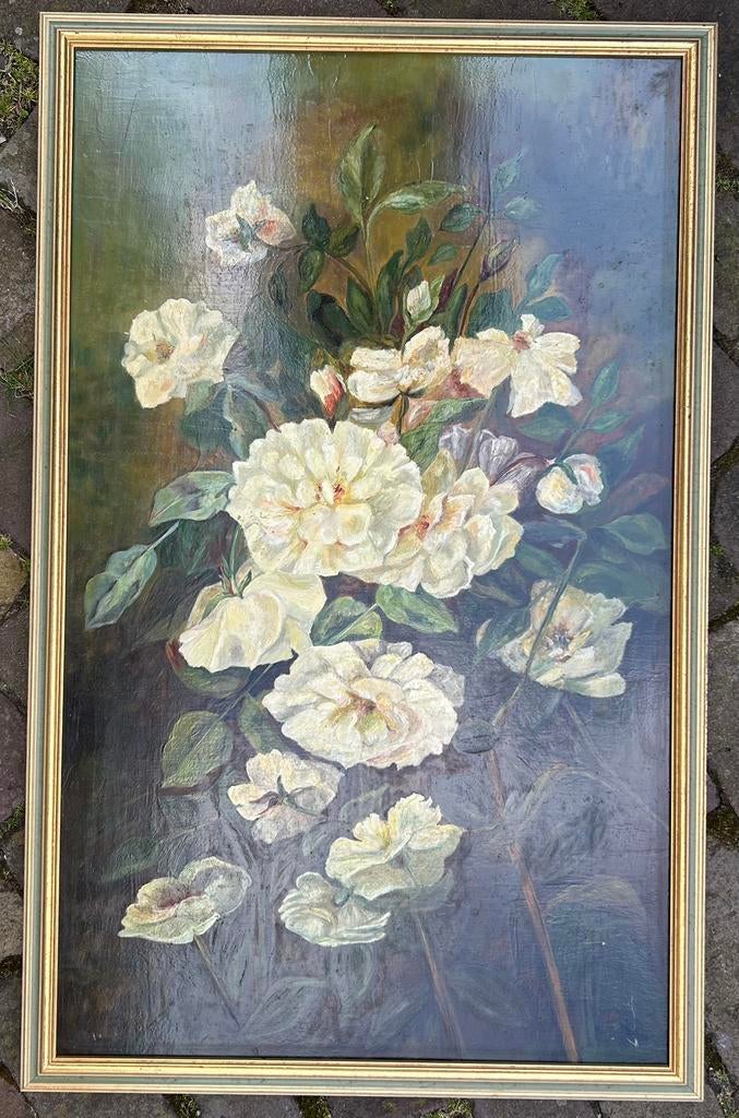 Groot bloemstilleven, Antiek en Kunst, Ophalen