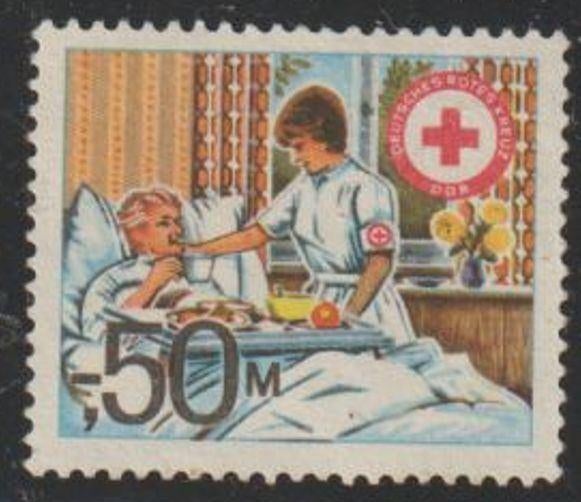 Oost-Duitsland DDR Rode Kruis cinderella, Postzegels en Munten, Ophalen of Verzenden, DDR, Postfris