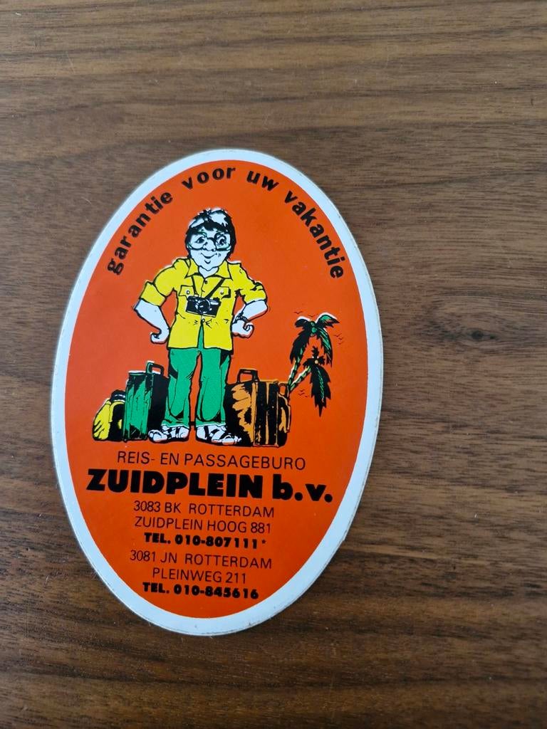 7002 Reis- en Passageburo Zuidplein b.v. sticker, Ophalen of Verzenden