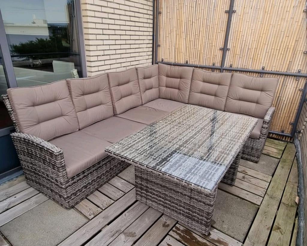 BOIS LE DUC Loungeset hoek incl tafel, Ophalen, 6 zitplaatsen, Zo goed als nieuw, Loungeset