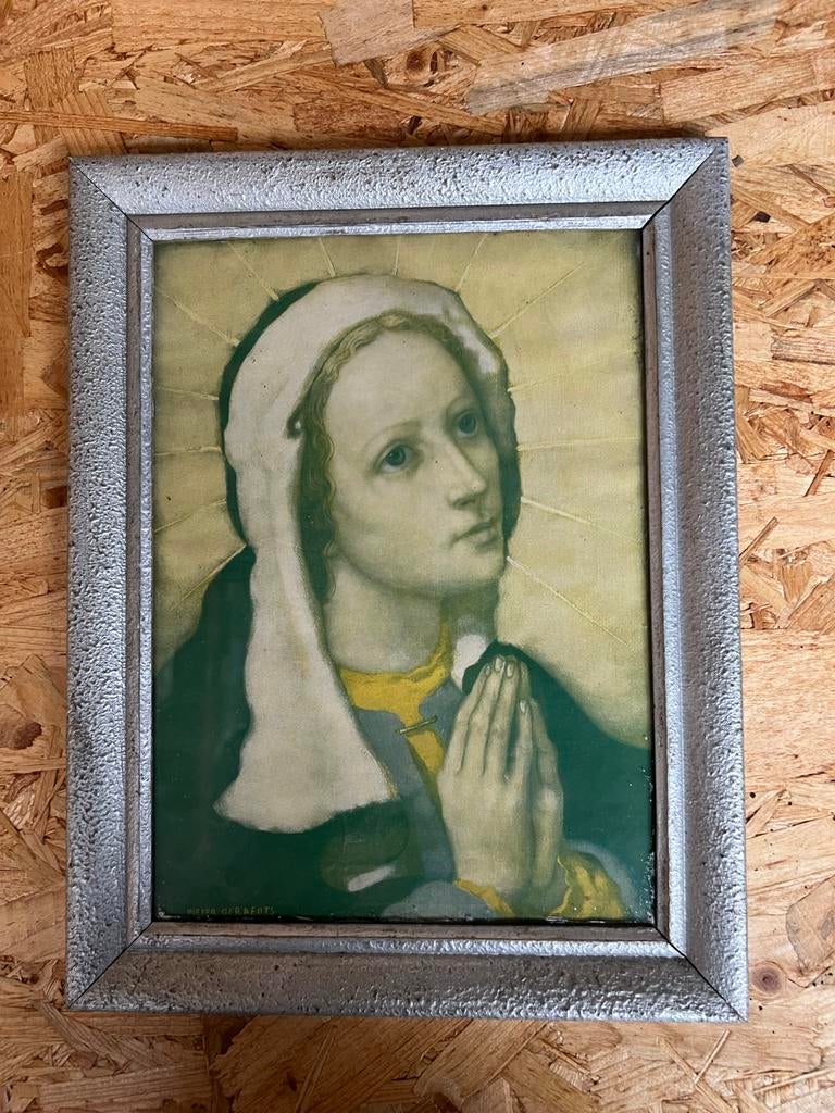 Ingelijst portret Maria van Pieter Geraedts, Antiek en Kunst, Kunst | Schilderijen | Klassiek, Ophalen of Verzenden