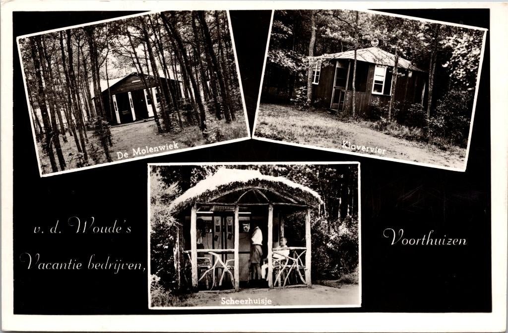 Voorthuizen - v.d. Woude's Vacantie bedrijven (1956), Verzenden, 1940 tot 1960, Gelopen, Gelderland