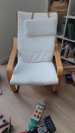 Witte Poang Ikea Stoel - Uitwasbare Hoes, Ophalen, Gebruikt, Wit, Scandinavisch