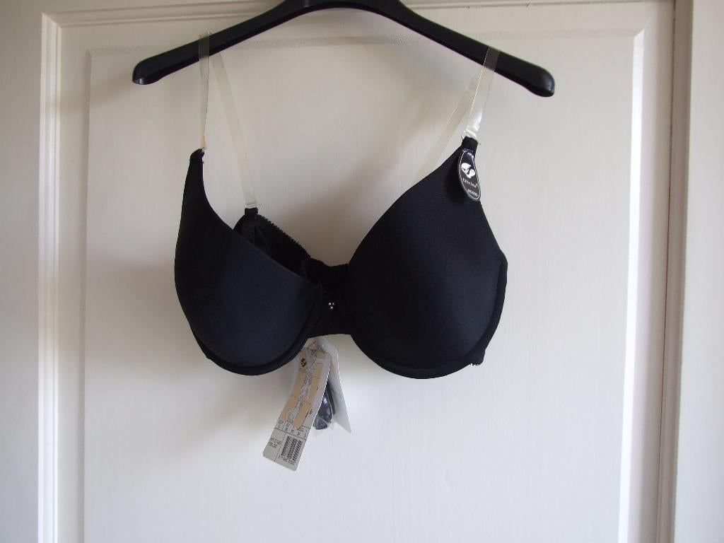 Elbrina zwarte nieuwe bh 80 D met 2 sets bandjes, Kleding | Dames, Ondergoed en Lingerie, Elbrina, Ophalen of Verzenden, Zwart