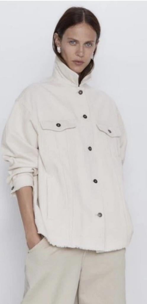 Crème corduroy jacked oversized tot xl Bohème Ibiza, Beige, Maat 42/44 (L), Nieuw, Ophalen of Verzenden