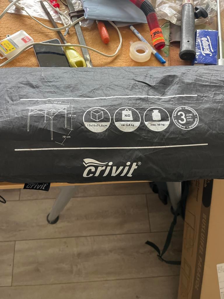 Crivit Opvouwbare Kampeertafel - Compact & Lichtgewicht, Ophalen of Verzenden, Zo goed als nieuw, Campingtafel