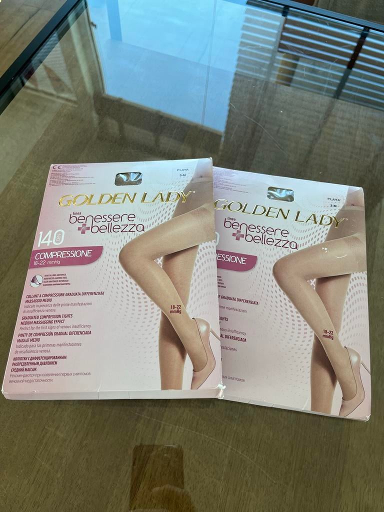 Golden Lady 140 DEN Compressie Panty - Maat M, Overige kleuren, Nieuw, Maat 40/42 (M), Ophalen of Verzenden