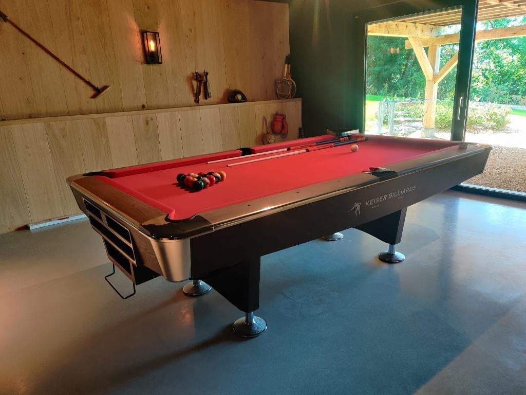 NIEUWE POOLTAFEL OP LEISTEEN, Sport en Fitness, Biljarten en Poolen, Ophalen of Verzenden, Nieuw, Pooltafel