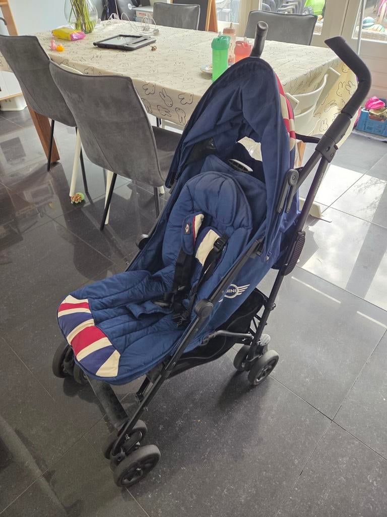 Easywalker buggy Engelse vlag BMW - MINI versie, Ophalen, Gebruikt, Verstelbare rugleuning