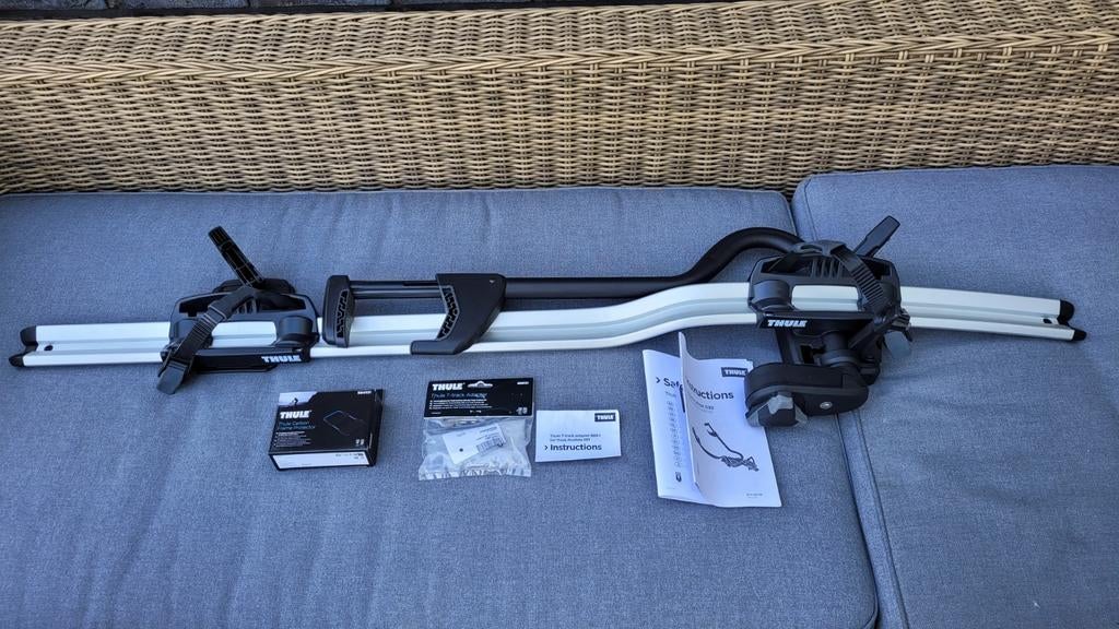 Thule ProRide 598 Fietsendrager - Zo goed als nieuw, Fietsen en Brommers, Fietsaccessoires | Fietsenrekken, Zo goed als nieuw