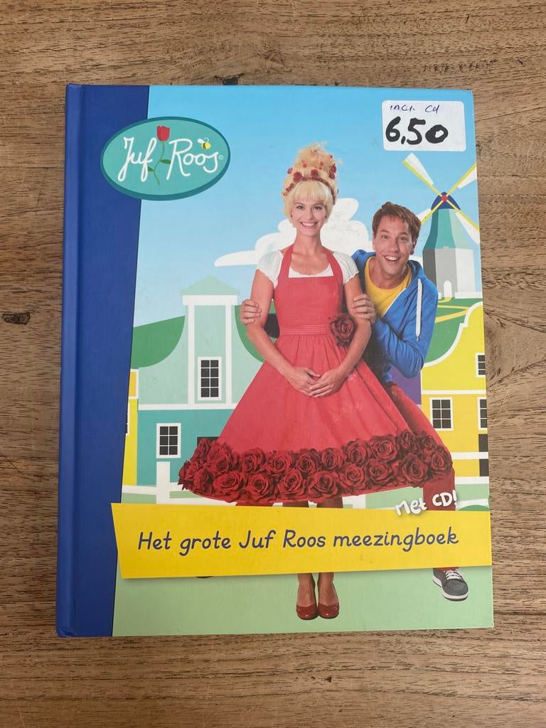 Het grote Juf Roos meezingboek incl cd, zgan, Ophalen of Verzenden, Zo goed als nieuw