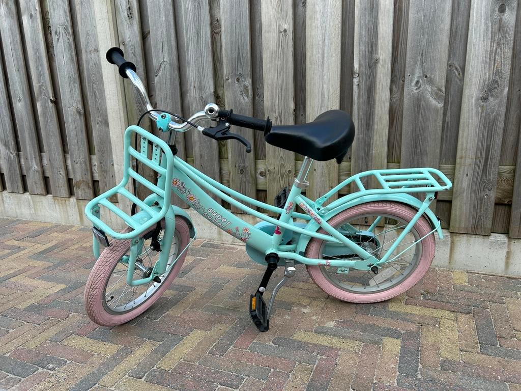 Meisjes kinderfiets 16 inch, Fietsen en Brommers, Fietsen | Kinderfietsjes, Ophalen, Gebruikt, 16 tot 20 inch