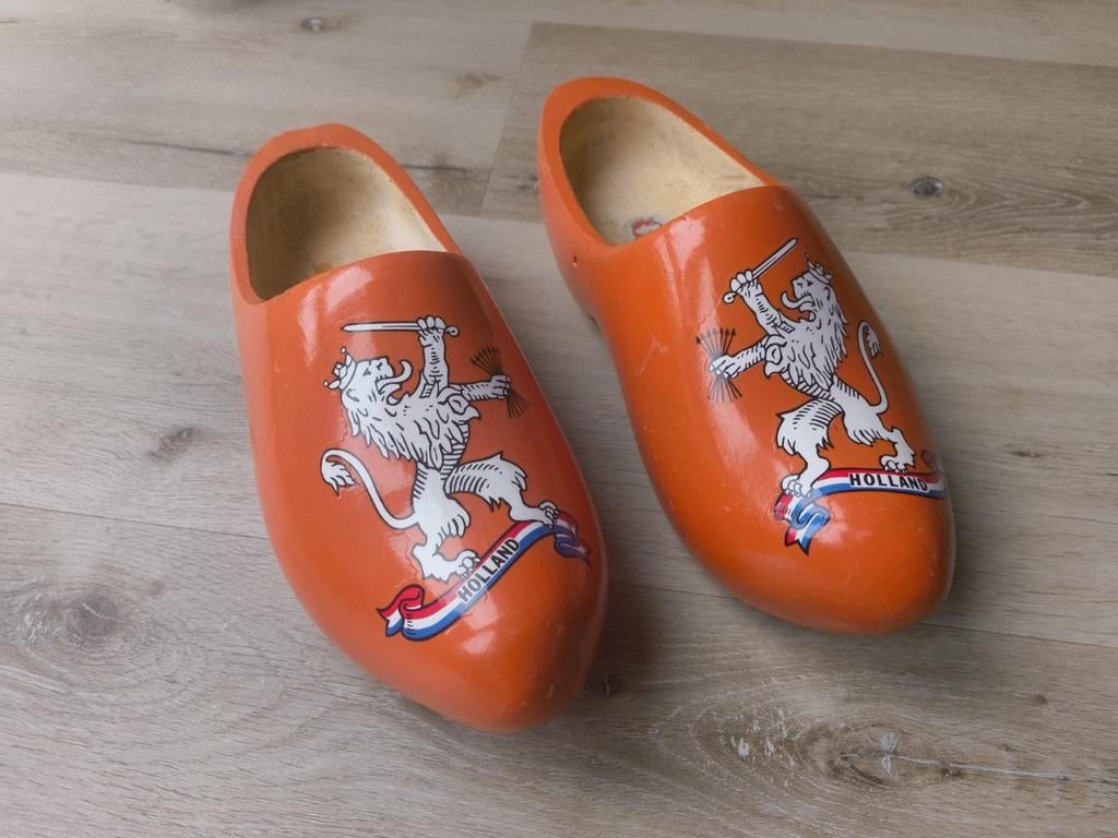 Oranje Klompen met Holland Leeuw - Maat 43-44, Ophalen of Verzenden, Zo goed als nieuw