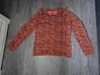 Bruin/Oranje truitje met gevlamd patroon, Kinderen en Baby's, Kinderkleding | Maat 170, Meisje, Ophalen of Verzenden, Zo goed als nieuw