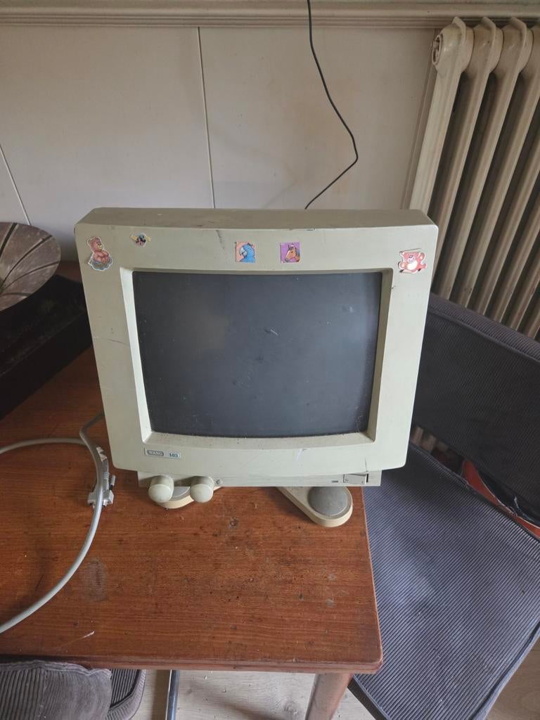 Vintage monitor (Wang 1413) voor onderdelen, Computers en Software, Vintage Computers, Ophalen, Wang