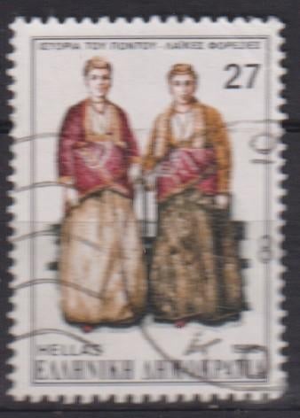 Griekenland 1985 Klederdracht, Postzegels en Munten, Postzegels | Thematische zegels, Verzenden, Gestempeld, Overige thema's