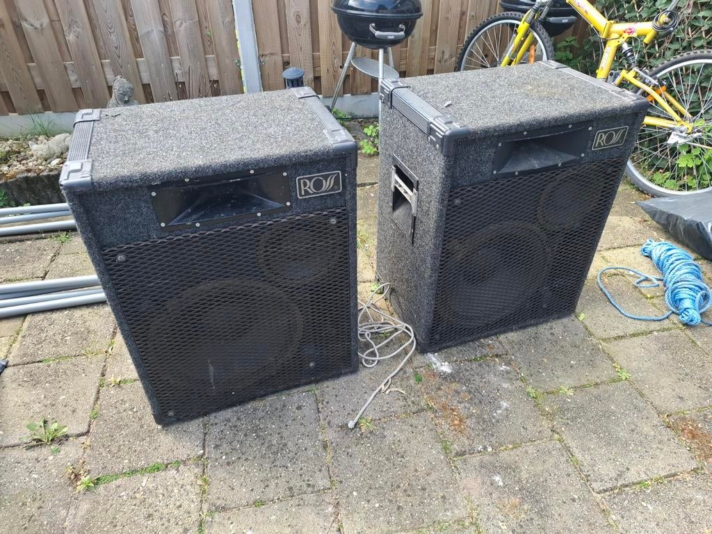 2 ross boxen, Ophalen of Verzenden, 120 watt of meer, Front, Rear of Stereo speakers, Overige merken