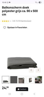 Balkonscherm doek 90x 500 cm, Ophalen, Nieuw