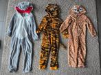 Onesie dieren: tijger en hertje, Ophalen, Zo goed als nieuw, 110 t/m 116, Jongen of Meisje