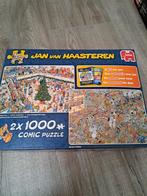 Jan van Haasteren 2x 1000 stukjes kerst koopjes, Black frida, Ophalen, 500 t/m 1500 stukjes, Zo goed als nieuw, Legpuzzel