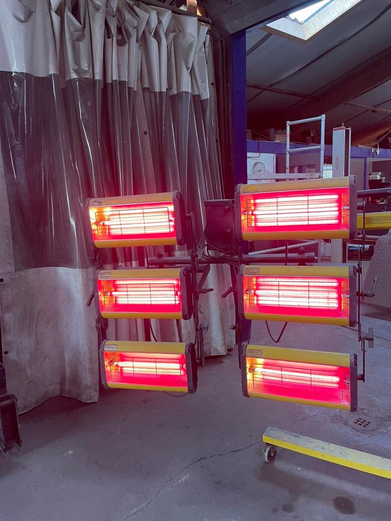Trisk infrarood droog lamp autoschade spuitwerk 6600w, Ophalen, Gebruikt