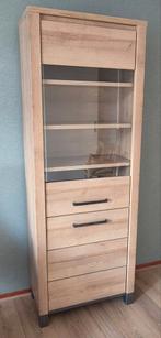 Complete Meubelset: Salontafel, TV-kast en Vitrinekast, Ophalen, Gebruikt, Met deur(en), Glas