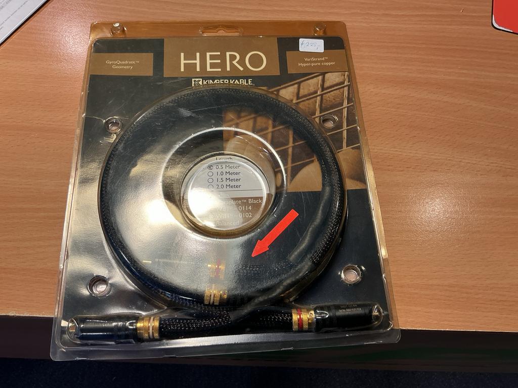 Kimber Kable Hero interlink kabel 0.5 meter WBT 0114, Ophalen of Verzenden, Nieuw, Minder dan 2 meter, Interlink-kabel