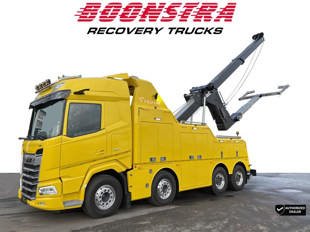 DAF XF 530 Wrecker Tevor 8X4 HDRV Double Extension !2x avail, Auto's, Automaat, Achterwielaandrijving, Overige kleuren, Leder