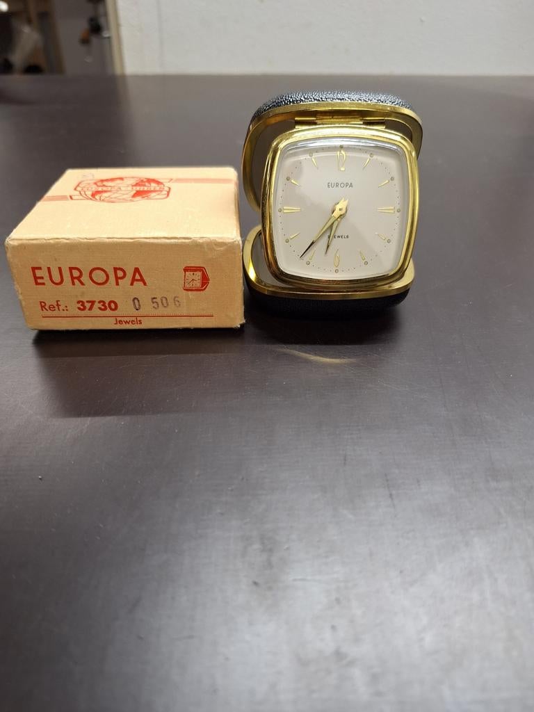 Vintage Europa 2 Jewels Reiswekker – Inclusief Originele Doo, Ophalen of Verzenden