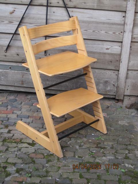 tripp trapp kinderstoel beuken zonder beugel (384), Kinderen en Baby's, Kinderstoelen, Ophalen of Verzenden, Gebruikt, Meegroeistoel