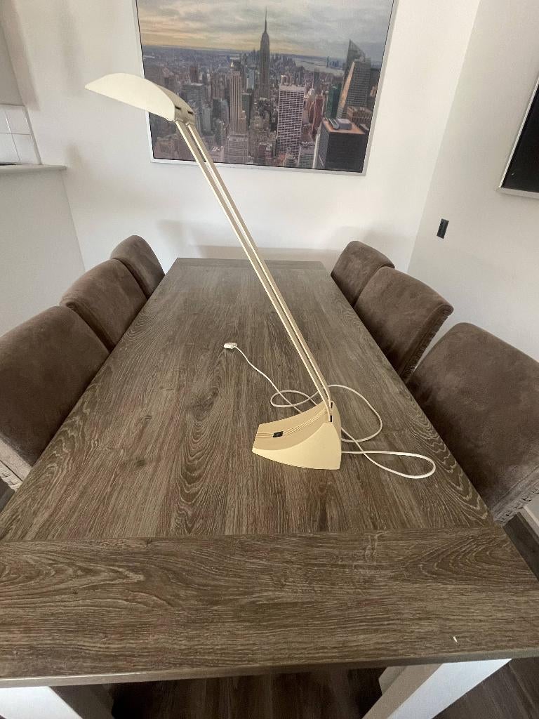 Vintage tafellamp, Huis en Inrichting, Lampen | Tafellampen, Ophalen, Gebruikt, Metaal, 50 tot 75 cm