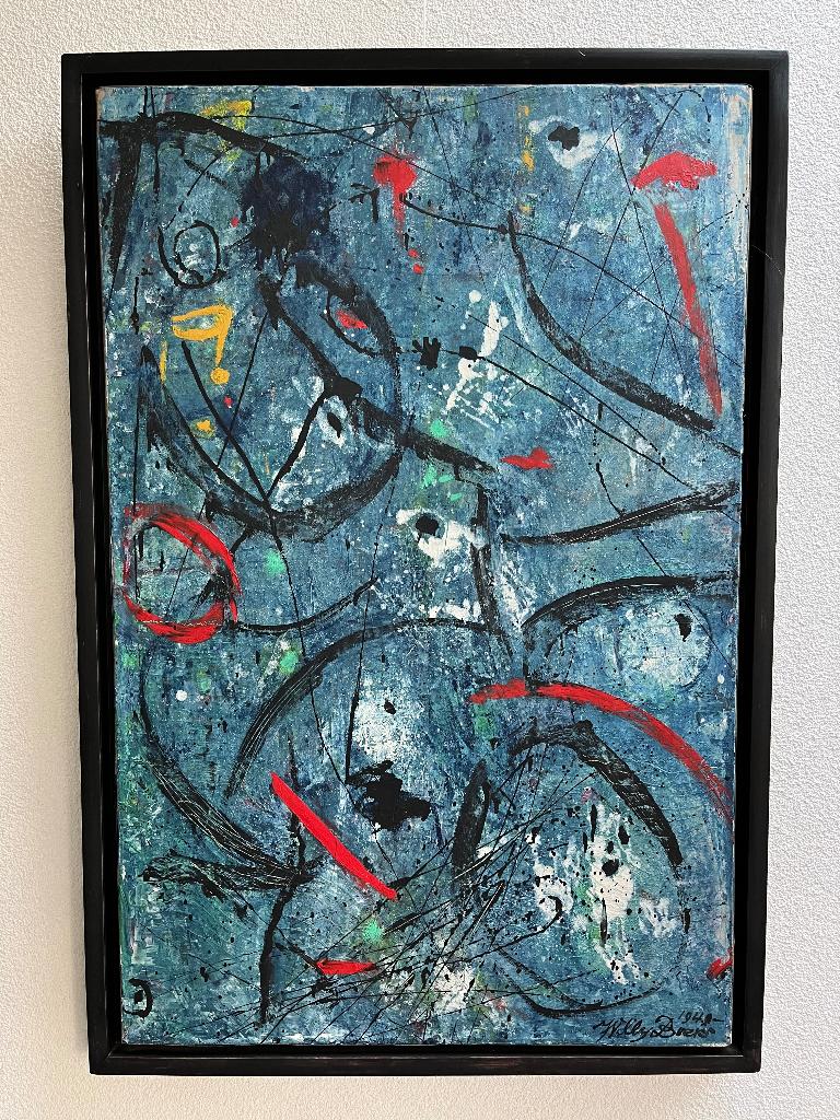Origineel werk Willy Boers (1905-1978) - Olieverf op doek, Ophalen of Verzenden