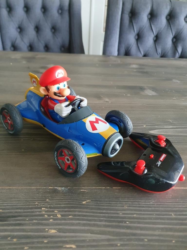 Mario Kart bestuurbare auto Carrera RC  Mach8, Ophalen of Verzenden, Gebruikt