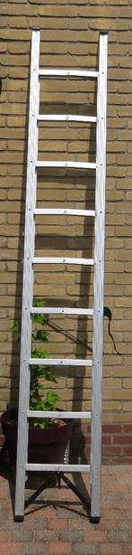 Invouwbare ladder, ladder met inklapbare sporten 250 cm, Ophalen, Zo goed als nieuw, Ladder, Opvouwbaar of Inschuifbaar
