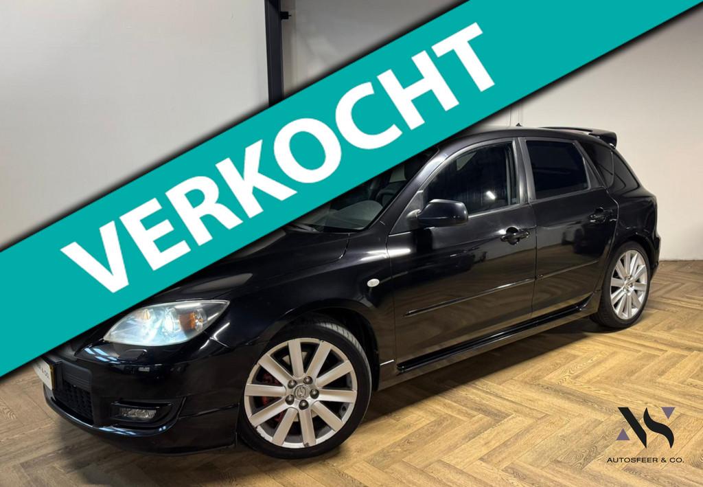 Mazda 3 2.3 Turbo MPS, Auto's, Mazda, Gebruikt, Zwart, 4 cilinders, Handgeschakeld