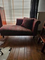 Mooie oude Engelse chaise longue op wieltjes, Gebruikt, Eenpersoons, 150 tot 200 cm, 75 tot 100 cm