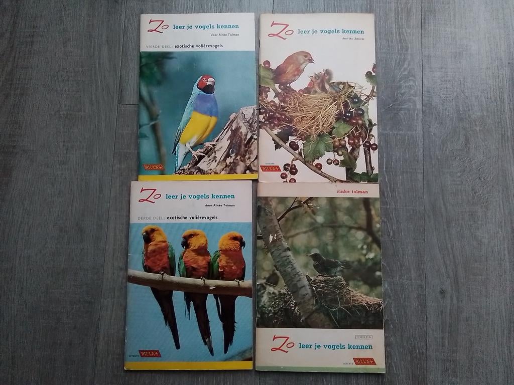 Zo leer je vogels kennen oude plaatjes boeken rizla, Ophalen of Verzenden