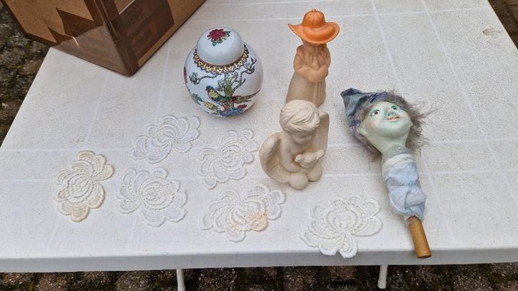 brocante chinees potje- parfumflesje-engel enz., Antiek en Kunst, Curiosa en Brocante, Ophalen of Verzenden