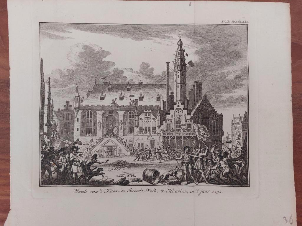 8 / Woede Kaas- en Broodsvolk te Haarlem in het jaar 1492, Ophalen of Verzenden